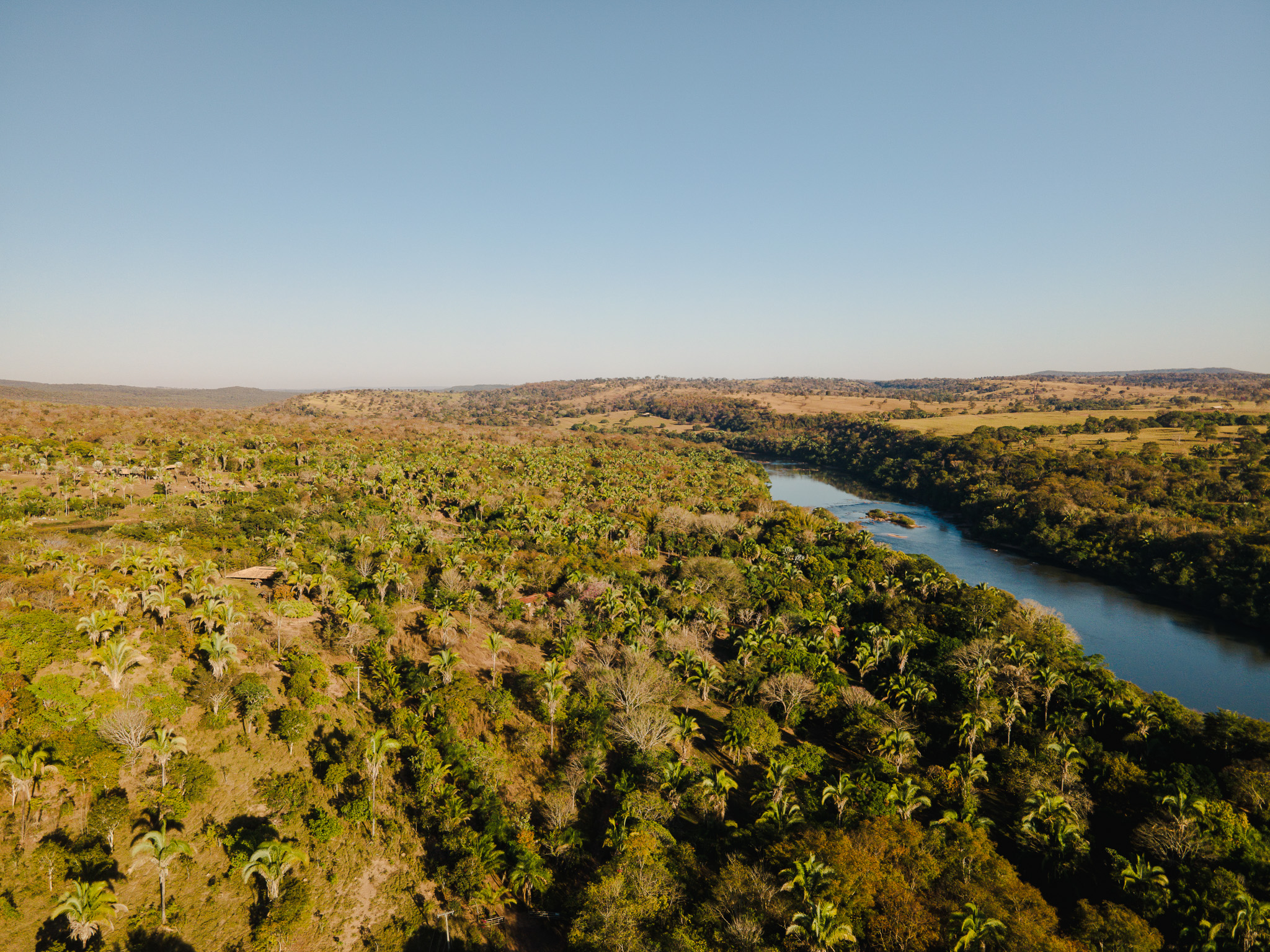 Vista panorâmica das cachoeiras